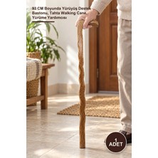 Yenilig 1 Adet Ahşap Baston – 93 cm Boyunda Yürüyüş Destek Bastonu, Tahta Walking Cane, Yürüme Yardımcısı
