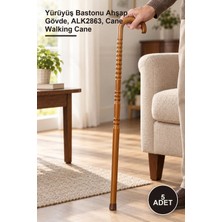 Yenilig 5 Adet Ahşap Baston – Yürüyüş Bastonu Ahşap Gövde, ALK2863, Cane Walking Cane