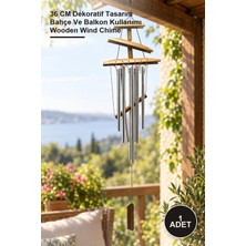 Yenilig 1 Adet Ahşap Rüzgar Çanı – 36 cm Dekoratif Tasarım Bahçe ve Balkon Kullanımı Wooden Wind Chime