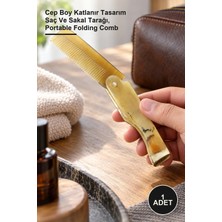 Yenilig 1 Adet Katlanabilir Kemik Tarak – Cep Boy Katlanır Tasarım Saç ve Sakal Tarağı, Portable Folding Comb