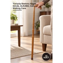 Yenilig 10 Adet Ahşap Baston – Yürüyüş Bastonu Ahşap Gövde, ALK2863, Cane Walking Cane
