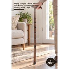 Yenilig 5 Adet Ahşap Baston – Ahşap Yürüyüş Destek Bastonu, 92 cm Boy, Yürüme Yardımcısı, Walking Stick, Cane
