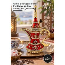 Yenilig 4 Adet Ibrik – 12 cm Boy Cezve Coffee Pot Kahve ve Çay Servisi Için Çok Amaçlı