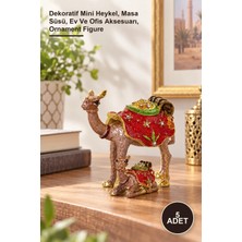 Yenilig 5 Adet Yavrulu Deve Figürü – Dekoratif Mini Heykel, Masa Süsü, Ev ve Ofis Aksesuarı, Ornament Figure