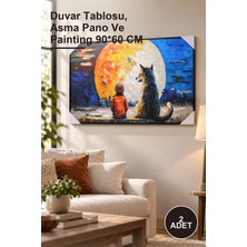 Yenilig 2 Adet Duvara Asmalı Yağlı Boya Pano – Duvar Tablosu, Asma Pano ve Painting 90*60 cm