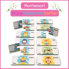 Prod Home Montessorı Eşleştirme Kartları Puzzle-Aklımda Zeka Oyunları