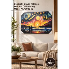 Yenilig 5 Adet Yağlı Boya Pano Duvara Asmalı 90X60 cm – Dekoratif Duvar Tablosu, Wall Art Oil Painting, Model ALK2925-16