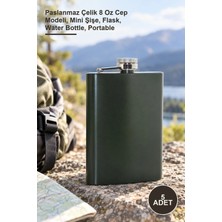 Yenilig 5 Adet Matara – Paslanmaz Çelik 8 Oz Cep Modeli, Mini Şişe, Flask, Water Bottle, Portable