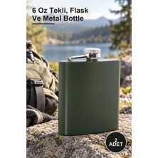 Yenilig 2 Adet Paslanmaz Çelik Matara – 6 Oz Tekli, Flask ve Metal Bottle