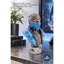 Yenilig 10 Adet Polyester Subzero Büst – Küçük Boy 12 Cm, 1. Derece Polyester, Vitrin Dekor ve Sergileme Için, Display Mannequin Bust