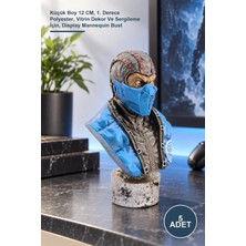 Yenilig 5 Adet Polyester Subzero Büst – Küçük Boy 12 Cm, 1. Derece Polyester, Vitrin Dekor ve Sergileme Için, Display Mannequin Bust
