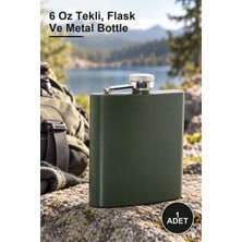 Yenilig 1 Adet Paslanmaz Çelik Matara – 6 Oz Tekli, Flask ve Metal Bottle