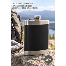 Yenilig 5 Adet Paslanmaz Çelik Matara – 9 Oz Tekli Su Matarası, Paslanmaz Su Şişesi, Stainless Steel Water Bottle