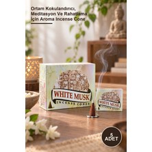 Yenilig 5 Adet White Musk Aromalı Konik Tütsü – Ortam Kokulandırıcı, Meditasyon ve Rahatlama Için Aroma Incense Cone
