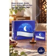 Yenilig 3 Adet Konik Tütsü – Moon Aromalı, Konik Form, Ortam Kokusu Için Scented Incense Cone