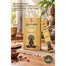 Yenilig 1 Adet Yog Chakra Masala Tütsü Çubuğu – Masala Aromalı, Meditasyon ve Ritüel Için Incense Stick, 15 gr Paket