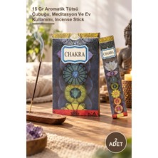 Yenilig 2 Adet Chakra Aromalı Çubuk Tütsü – 15 gr Aromatik Tütsü Çubuğu, Meditasyon ve Ev Kullanımı, Incense Stick