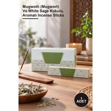 Yenilig 1 Adet Masala Çubuk Tütsü – Mugwoth (Mugwort) ve White Sage Kokulu, Aromalı Incense Sticks