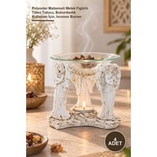 Yenilig 4 Adet Polyester Melekli Buhurdanlık – Polyester Malzemeli Melek Figürlü Tütsü Tutucu, Buhurdanlık Kullanımı Için, Incense Burner