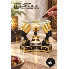 Yenilig 1 Adet Nefertiti Buhurdanlık – Polyester Dekoratif Buhurdanlık Ev ve Ofis Için Tütsü Tutucu Incense Burner