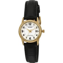 Casio LTP-V002GL-7BUDF Bayan Kol Saati Altın Renkli Deri Kordon 3 ATM Suya Dayanıklı