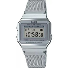 Casio VİNTAGE A700WM-7ADF Kol Saati Gri Suya Dayanıklı Dijital Fonksiyonlu Plastik Kasa
