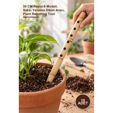 Yenilig 10 Adet Bambu Filüt – 30 cm Repot-6 Modeli, Saksı Yeniden Dikim Aracı, Plant Repotting Tool