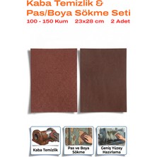 Uniflex 100-150 Kum Tabaka Zımpara 23X28 cm 2 Adet Pas ve Boya Sökme Seti