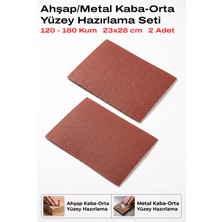Uniflex 120-180 Kum Tabaka Zımpara 23X28 cm 2 Adet Ahşap ve Metal Yüzey Seti