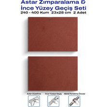 Uniflex 240-400 Kum Tabaka Zımpara 23X28 cm 2 Adet Astar ve Ince Yüzey Seti