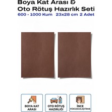 Uniflex 600-1000 Kum Tabaka Zımpara 23X28 cm 2 Adet Boya Kat Arası ve Oto Rötuş Seti