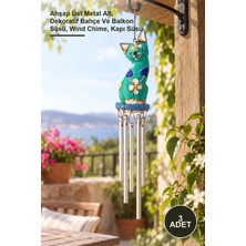 Yenilig 3 Adet Rüzgar Çanı – Ahşap Üst Metal Alt, Dekoratif Bahçe ve Balkon Süsü, Wind Chime, Kapı Süsü