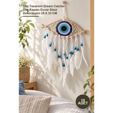 Yenilig 10 Adet Rüya Kapanı – Göz Tasarımlı Dream Catcher Düş Kapanı Duvar Süsü Dekorasyon 25 x 33 cm