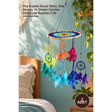 Yenilig 2 Adet Rüya Kapanı – Düş Kapanı Duvar Süsü, Oda Dekoru ve Dream Catcher 22X32 cm ROSHITA-1130