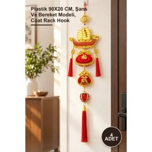 Yenilig 4 Adet Askılık – Plastik 90X20 Cm, Şans ve Bereket Modeli, Coat Rack Hook