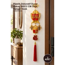 Yenilig 3 Adet Şans ve Bereket Askılık – Plastik Dekoratif Duvar Askısı, 80X12 cm Ölçü, Hanger Hook