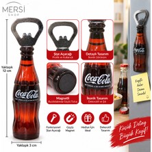 Mersi Shop Ikonik Içecek Şişesi Tasarımlı Magnetli Şişe Açacağı Dekoratif Buzdolabı Magneti 1 Adet