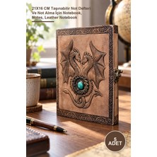 Yenilig 5 Adet Deri Defter – 21X16 cm Taşınabilir Not Defteri ve Not Alma Için Notebook, Notes, Leather Notebook