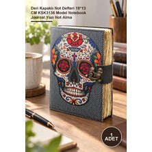 Yenilig 1 Adet Deri Defter – Deri Kapaklı Not Defteri 18*13 cm KSK3136 Model Notebook Journal Yazı Not Alma