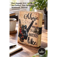 Yenilig 3 Adet Deri Defter – Deri Kapaklı 18 x 13 cm Not Defteri, Yazı Defteri, Notebook, Journal