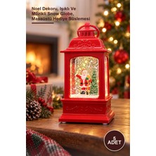 Yenilig 5 Adet Yılbaşı Temalı Işıklı Müzikli Kar Küresi – Noel Dekoru, Işıklı ve Müzikli Snow Globe, Masaüstü Hediye Süslemesi