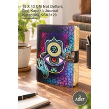 Yenilig 2 Adet Deri Defter – 18 x 13 cm Not Defteri, Deri Kapaklı Journal Notebook KSK3129