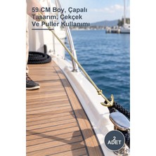 Yenilig 2 Adet Pirinç Çapalı Kerata Çekecek – 59 cm Boy, Çapalı Tasarım, Çekçek ve Puller Kullanımı