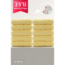 Anılsan 25'li Sarı Greek El Havlusu - 50x90 Cm, 225gr, %100 Pamuk, Spa Ve Otel Havlusu