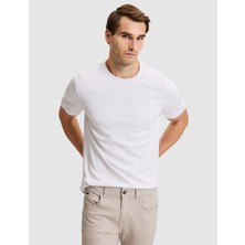 Pierre Cardin Beyaz Regular Fit Basic Tişört 50333912 VR013
