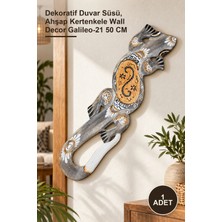 Yenilig 1 Adet Ahşap Duvara Asmalı Kertenkele Figürü – Dekoratif Duvar Süsü, Ahşap Kertenkele Wall Decor Galileo-21 50 cm