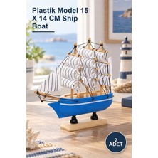 Yenilig 2 Adet Gemi – Plastik Model 15 x 14 cm Ship Boat