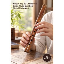 Yenilig 10 Adet Bambu Flüt – Küçük Boy 30 cm Nefesli Çalgı, Flute, Bamboo Flute Müzik Aleti