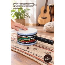 Yenilig 1 Adet Davul – Tamtam Perküsyon Enstrümanı Tam-Tam, 3dıarta-26 Model, 27X13 cm Boyutlu, Drum Percussion