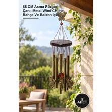 Yenilig 5 Adet Metal Rüzgar Çanı – 65 cm Asma Rüzgar Çanı, Metal Wind Chime, Bahçe ve Balkon Için